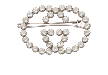 Gucci GG Large Crystal Hair Clip, front view